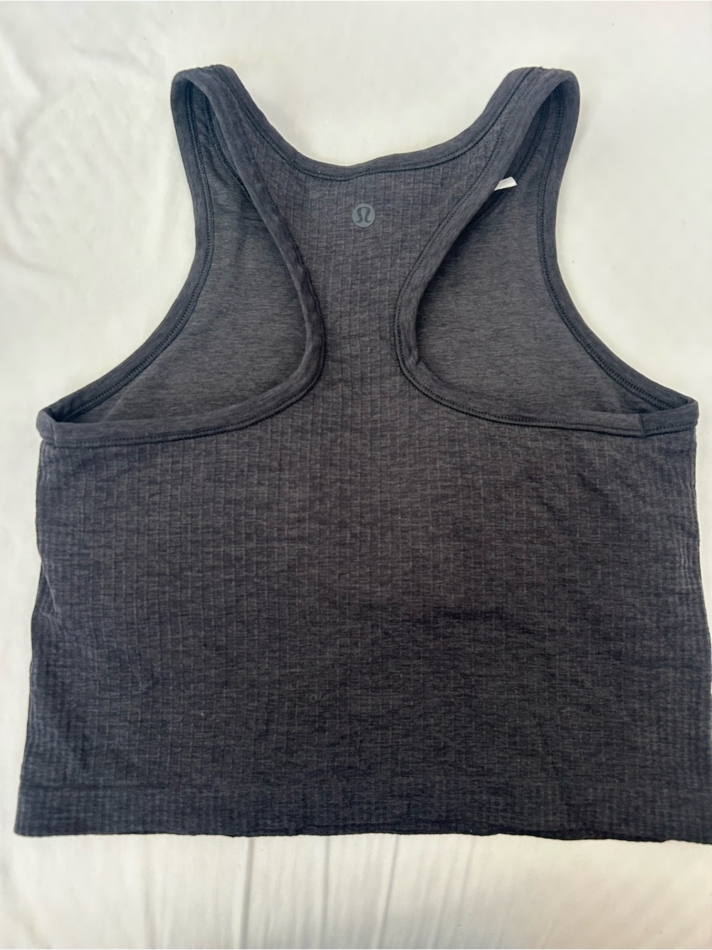 lululemon athletica Women's Dark Gray  Ribbed Racerback Tank Size 6